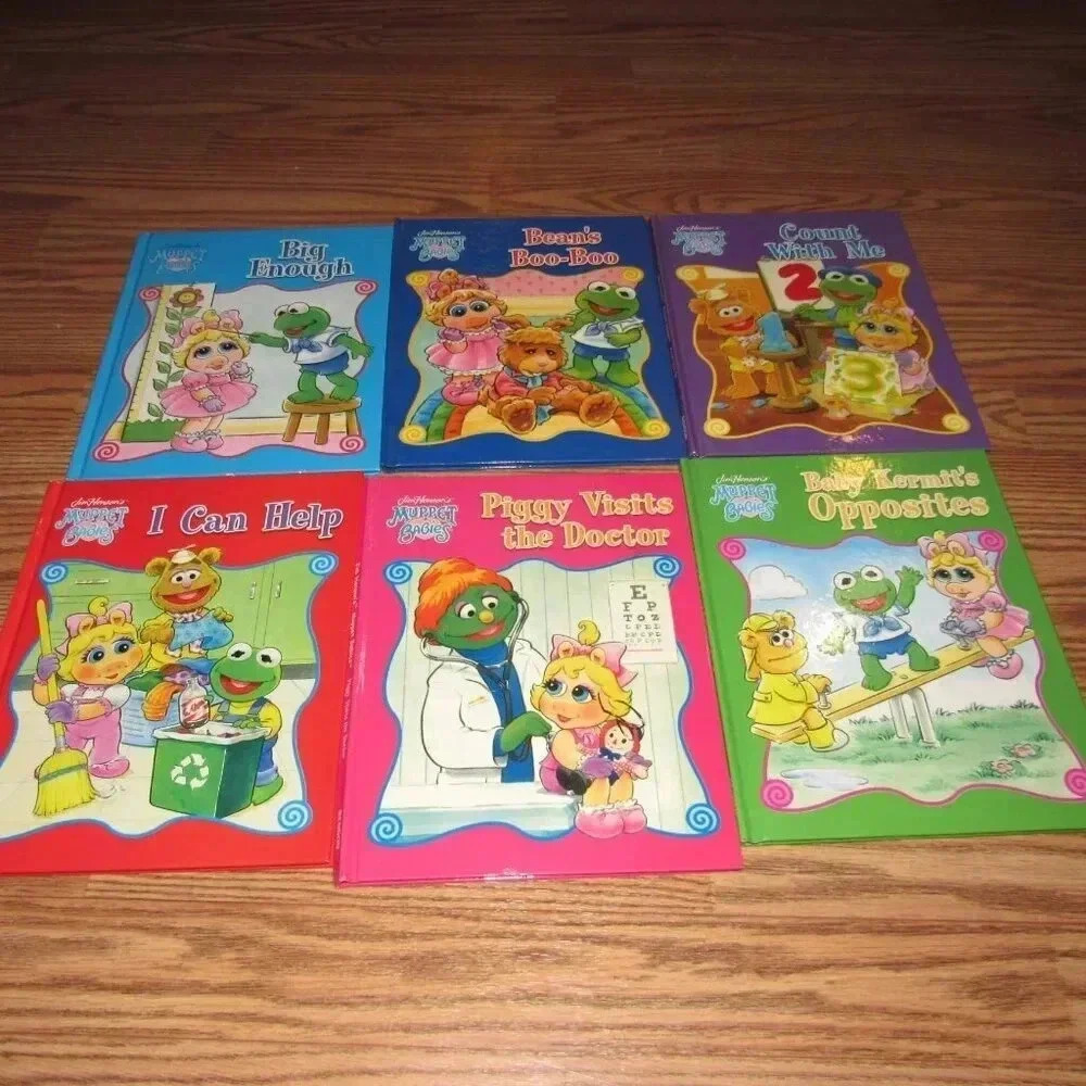 Jim Henson MUPPET BABIES Set of 6 Books~Big Enough, I Can Help, Bean’s Boo-Boo+